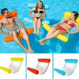 With Back Net Headrest Pool Float Swimming Raft