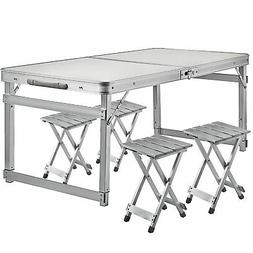 S Picnic Set Aluminum Frame With Mdf Tabletop