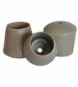 Leg Tip Pad Tan Pvc Plastic .75" Diameter Multi Pack Floor C