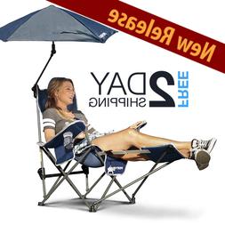 With Canopy And Footrest Umbrella Outdoor Portable Camping C