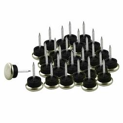 Metal Glide Feet Leg Floor Protector Nails 1.9cm Dia 30pcs