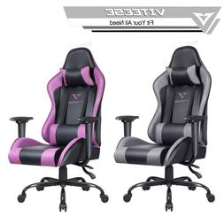 Ergonomic Desk Racing Bucket Chair Headrest & Lumbar Pillow