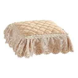 Cushion Pads With Peplum Lace Piano Stool Slipcover Decor