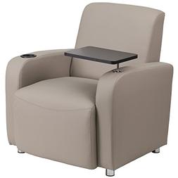 With Tablet Arm, Chrome Legs And Cup Holder