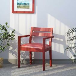 2 Sets Armrest Reception Chairs For Conference With Solid Wo