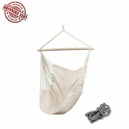 Hanging Swing Chairs 330 Pound Capacity Cotton Weave Durable