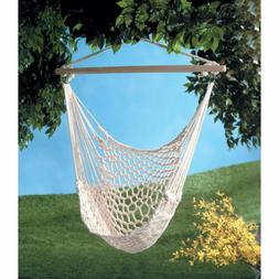Weave Rope Hammock Outdoor Porch Yard Tree Cotton Polyester