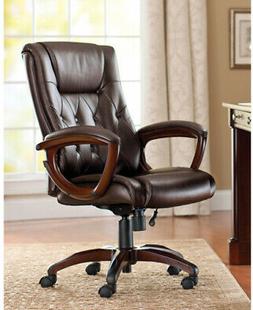Brown High Back Executive Desk