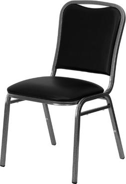 With Black Vinyl And 1.5'' Thick Seat - Silver Vein Frame