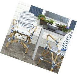 Safavieh Home Collection Hooper Blue and White Indoor-Outdoo