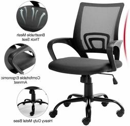 Ergonomic Mesh Computer Desk Mid Back Chair Adjustable Swive
