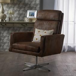 Hooper Modern Microfiber Swivel Accent Chair