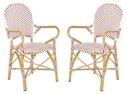 In Red And White Finish - Set Of 2