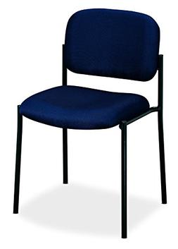 - Upholstered Stacking Chair Without Arms, Navy
