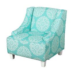 HomePop K6465-F2095 Kids Chair, 21.5" x 22" x 23", Teal and 