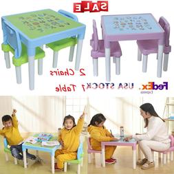 Set Toddler Baby Desk Furniture Cartoon Pattern In/outdoor