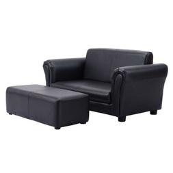 With Ottoman Black/white