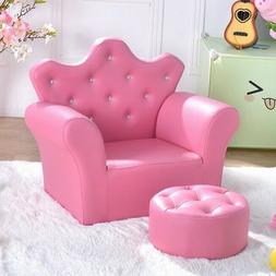 Kids Girl Armchair With Ottoman Bed Game Room Furniture