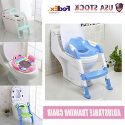 Kids Potty Training Seat with Step Stool Ladder for Child To