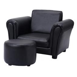 Lounge Single Seat Cushioned Couch W/ottoman For Child Room
