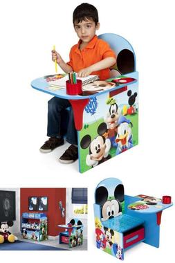 Desk With Storage Bin For Toddler Girls 3-6 Years Mickey Mou