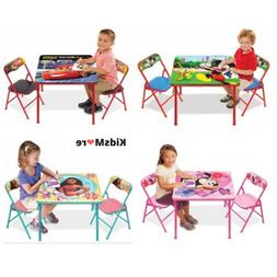 Set Toddler Children Activity Play Study Desk Folding Cartoo
