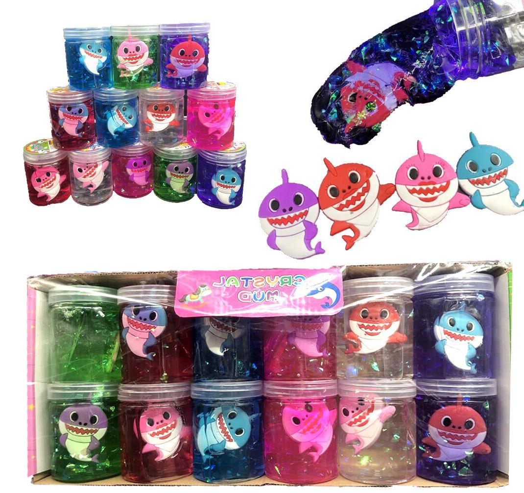 12 Baby Shark Slime Kit Squishy Mud Poop Putty Party Bags Fi