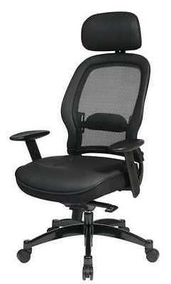 OFFICE STAR 27008 Managers Chair, Series Space Leather Black
