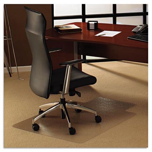 Mat For Plush Pile Carpets, 35 X 47, With Lip, Clear 118927l