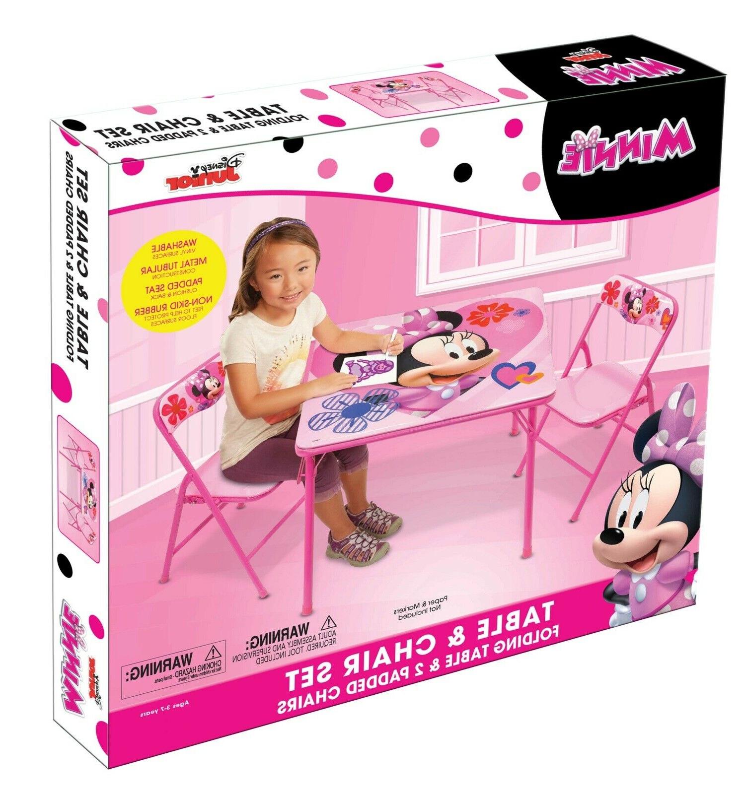 minnie mouse activity table and chairs