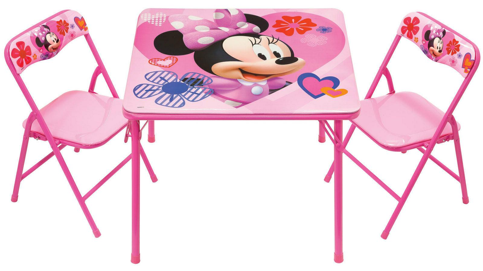 minnie mouse activity table and chairs