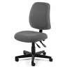 ARMLESS GREY FABRIC ERGONOMIC POSTURE TASK OFFICE DESK CHAIR
