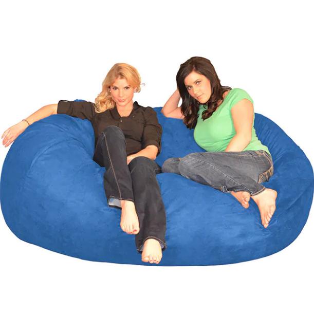 For 2 Adult Memory Foam Xl Huge Soft Living Room Blue 6 Ft