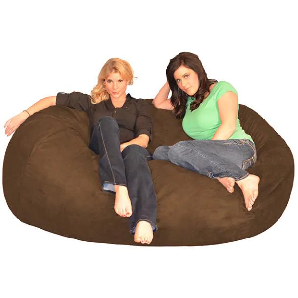 For 2 Adult Memory Foam Xl Huge Soft Living Room Brown 6 Ft