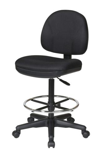 With Lumbar Support, Black, 24.75 To 29.75-inch