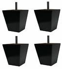 3" Espresso Tapered Pyramid Sofa/Couch/Chair Dark Wood Legs 