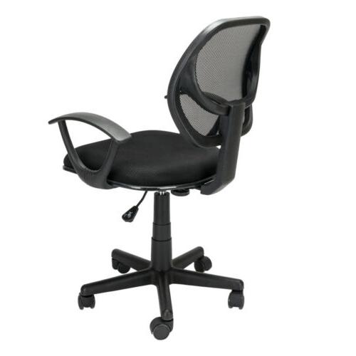 Stool Mesh Swivel Armrest Computer Office Task Seat