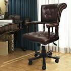 Brown Chesterfield Captains Armchair