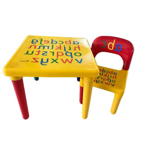 Set Furniture Play Table Activity Children Toddler Playroom