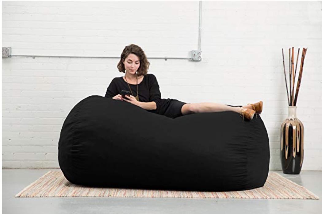 Fuf Huge 6' Media Lounger Memory Foam Cozy Soft