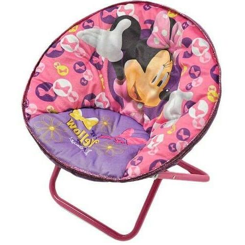 minnie mouse saucer chair girls toddler playroom
