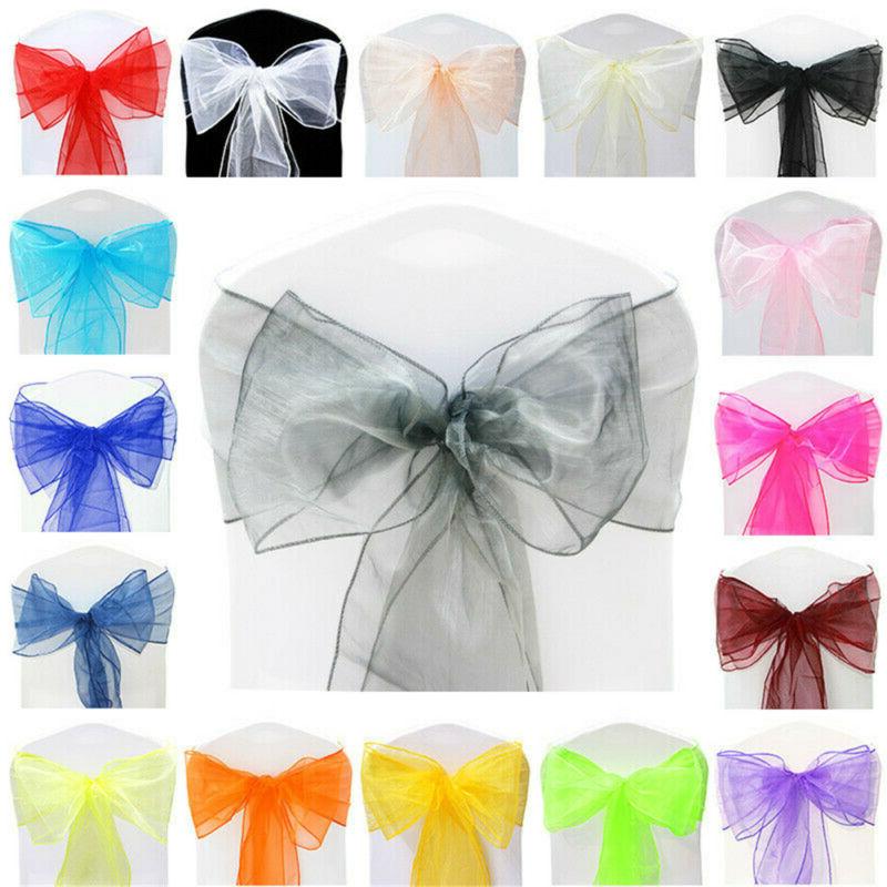 Cover Organza Sashes Silk Bow Sash Table Runner