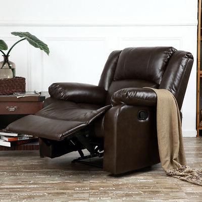S For Living Room Dark Brown / Black Leather Upholstered Fur