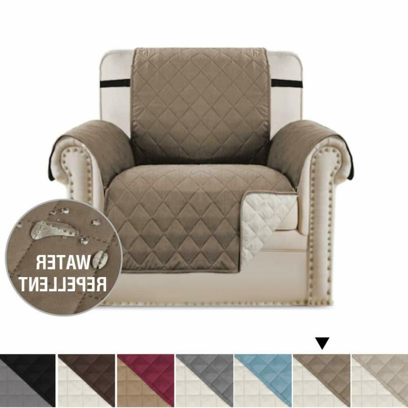 Slipcover Couch Cover Quilted Microfiber Durable Taupe/beige