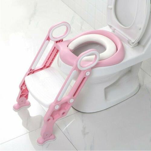 Kids Potty Training Seat With Step Stool Ladder For Child