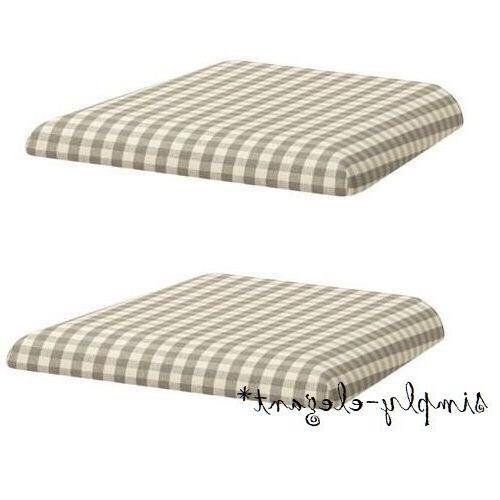 Covers Lerhamn Seat Covers Sagmyra Gray Grey Check Newx2