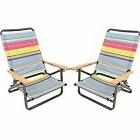 Camping Chair Armrest Lightweight Portable 3-position