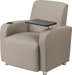 With Tablet Arm, Chrome Legs And Cup Holder