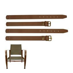 Leg straps for the Kaare Klint safari chair, full grain leat