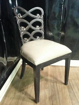 Black Distressed W/ Linen Bottom